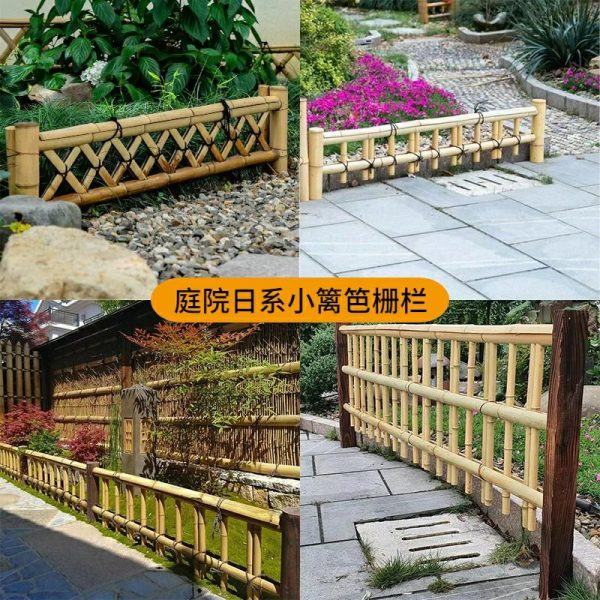 Decoração De Cercas De Bambu: Design De Paisagismo Com Cercas Artesanais Para Embelezar Jardins Ao Ar Livre Em Estilo Japonês.  |   Cerca De Bambu Cerca De Bambu Cerca De Bambu